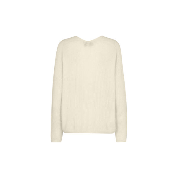 MMThora V-Neck Knit, ecru, MOS MOSH