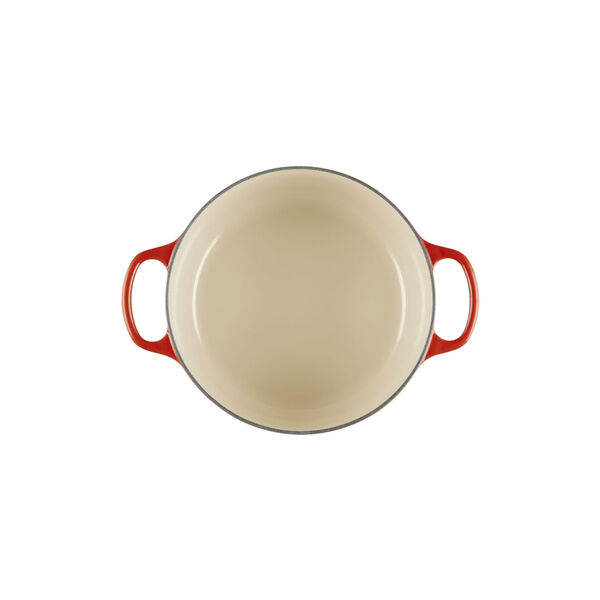 Signature st&oslash;bejern rund gryde | 24 cm | Cerise, Le Creuset
