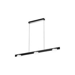 INLAY S1250 LINEAR DISC pendel, matt black/satin silver, LIGHT-POINT