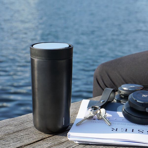 To Go Click termokop 0,4 L, black metallic, Stelton