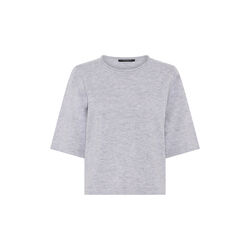 ChalinaBBAndra Knit, light grey melange, Bruuns Bazaar