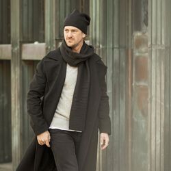 Pleece Long Scarf, black, Design House Stockholm