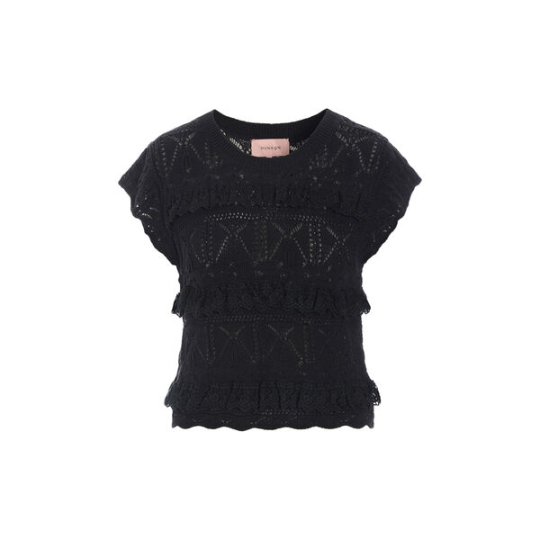Sienna Knit Top, black, HUNK&Oslash;N