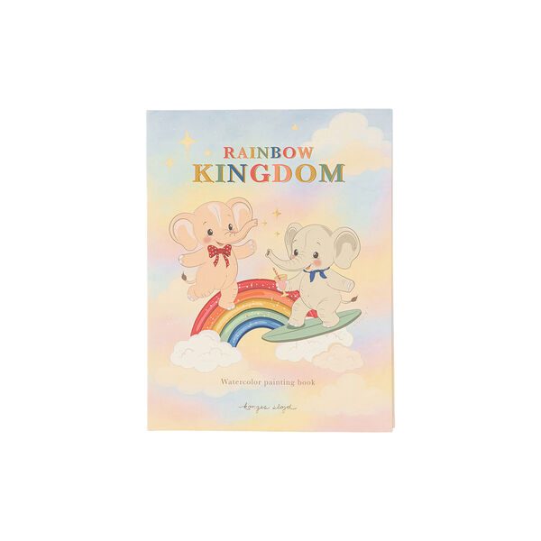 Rainbow Watercolor Book, multi, Konges Sl&oslash;jd