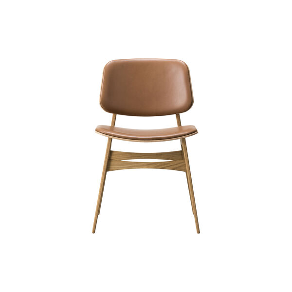 3052 Søborg spisebordsstol, lakeret eg/cognac 3052 Søborg spisebordsstol, lakeret eg/cognac, Fredericia Furniture