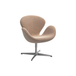 Svanen™ 3320 loungestol, creme/brown 0428, Fritz Hansen