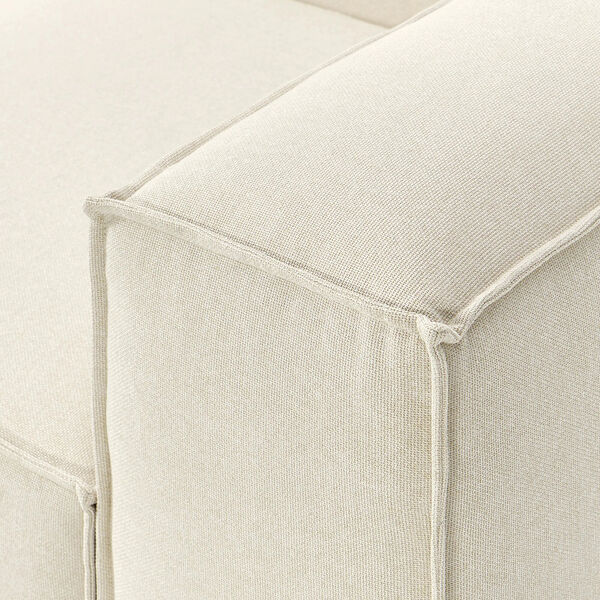 Lennon 4-Seater Sofa Modular, woven off white, Westwing Collection