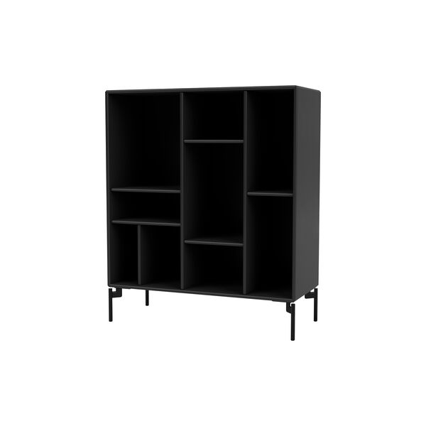 Montana 1613 reol med hjul, 05 black/black, Montana Furniture