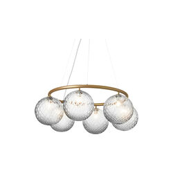 Miira 6 Circular Pendant, brass/optic clear Miira 6 Circular Pendant, brass/optic clear, Nuura