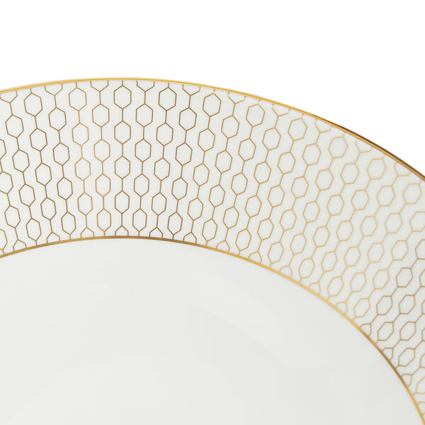 Gio Gold Cereal Bowl 19,6 cm, Gold/white, Wedgwood