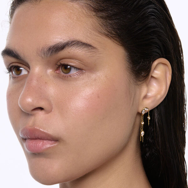 Swift Earring 03 Højre, guld, Maria Black