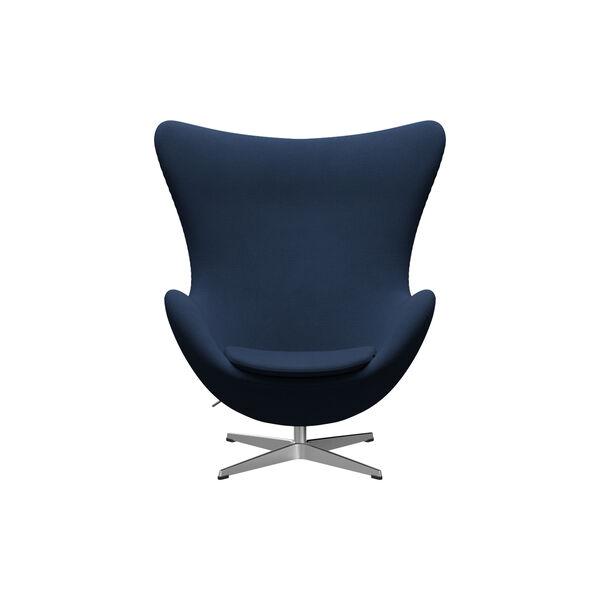 &AElig;gget&trade; 3316 loungestol, Christianshavn 1154 blue/satin brushed aluminium, Fritz Hansen