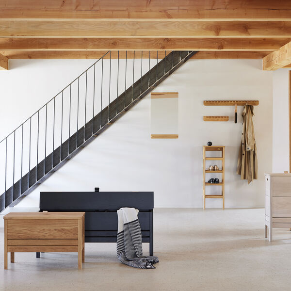 Echo Coat Rack 40, black, Form & Refine