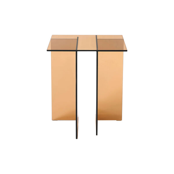 Anouk glassidebord, brun gennemsigtig, Westwing Collection