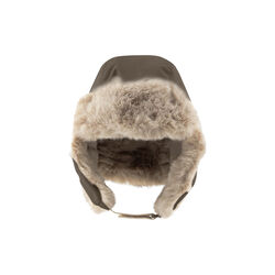 MATCRISTER Teddy Lined Winter Hood, tarmac green, Mini A Ture