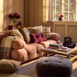 Catskills Logo Pillow Cover, stone/lt beige, Lexington