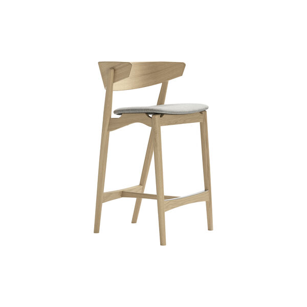 Sibast No 7 barstol, sæbebehandlet eg/lysegrå Sibast No 7 barstol, sæbebehandlet eg/lysegrå, Sibast Furniture
