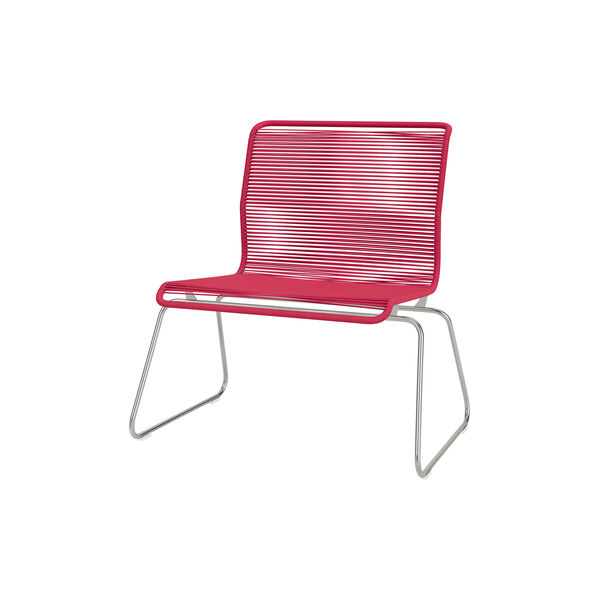 Panton One Lounge loungestol, scarlett/steel Panton One Lounge loungestol, scarlett/steel, Montana Furniture