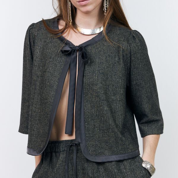 TrineLL Short Jacket 3/4, dark mokka, Lollys Laundry