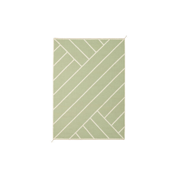 Tæppe VK-2, oliven/hvid, NORDICMODERN