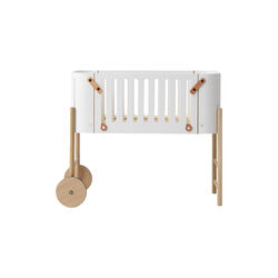 Wood co-sleeper inkl. ombyg til bænk, hvid/eg, Oliver Furniture