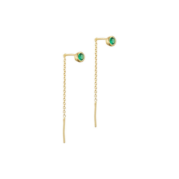 Noora Chain &Oslash;reringer, green, Pure by Nat
