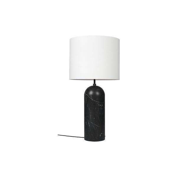 Gravity XL Floor Lamp, black marble/white, GUBI