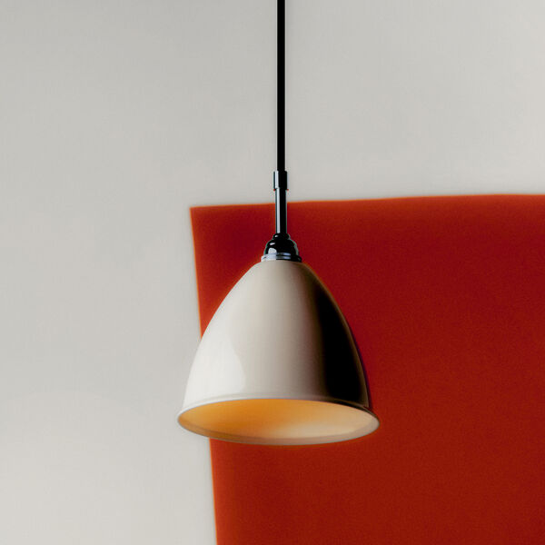 Bestlite BL9 Pendant, bone china/chrome, GUBI