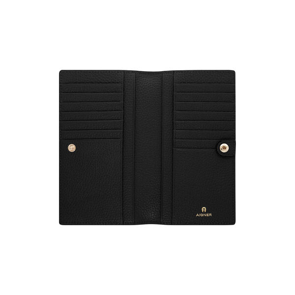 Delia bill and card case, black, Aigner