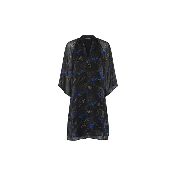 ChionoBBWendisa dress, black blue leopard print, Bruuns Bazaar