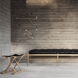 OW2000 &AElig;gypterstolen, s&aelig;bebehandlet eg/sort, Carl Hansen & S&oslash;n