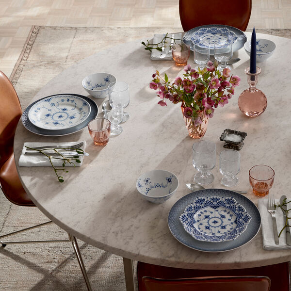 Musselmalet Halvblonde tallerken Ø 22 cm, Royal Copenhagen