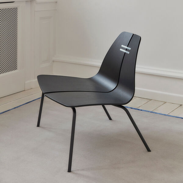 PK23&trade; loungestol, sortfarvet ask/sort, Fritz Hansen