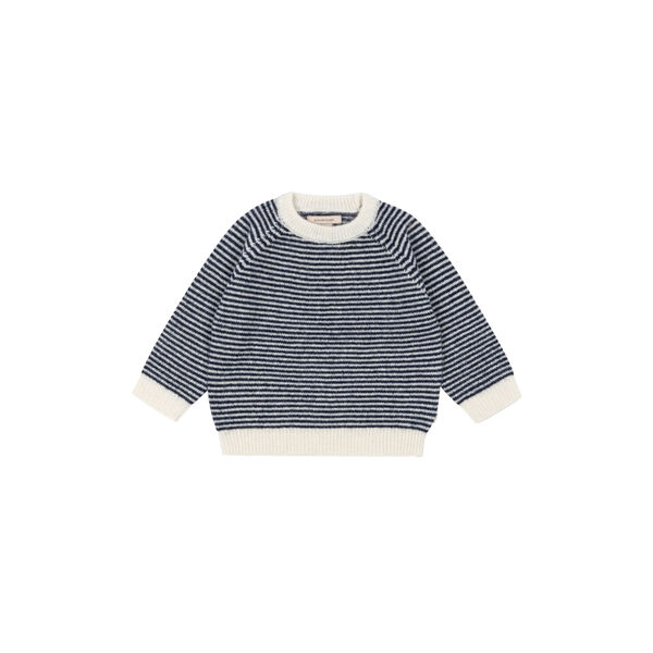 Berle Knit Sweater, ensign blue/buttercream, Konges Sløjd
