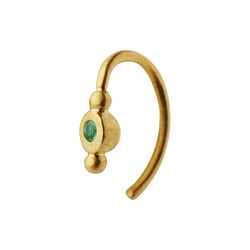 Petit Bon-Bon Green Zircon Earring Single, gold, Stine A Jewelry