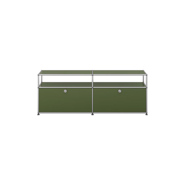USM Haller | Model O2 | Olive Green | TV-m&oslash;bel, USM Haller