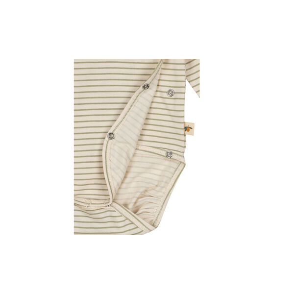 Basic LS Newborn Body, tea stripe, Konges Sl&oslash;jd