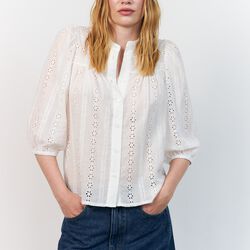 JuneLL Shirt 3/4, white, Lollys Laundry