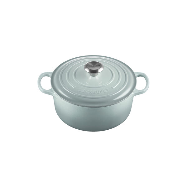 Signature rund st&oslash;bejernsgryde &Oslash; 24 cm, sea salt, Le Creuset