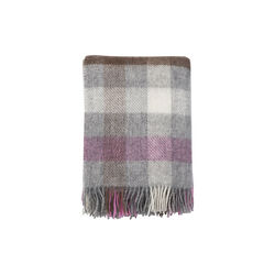 Gotland multi uld plaid, multi pink, Klippan Yllefabrik