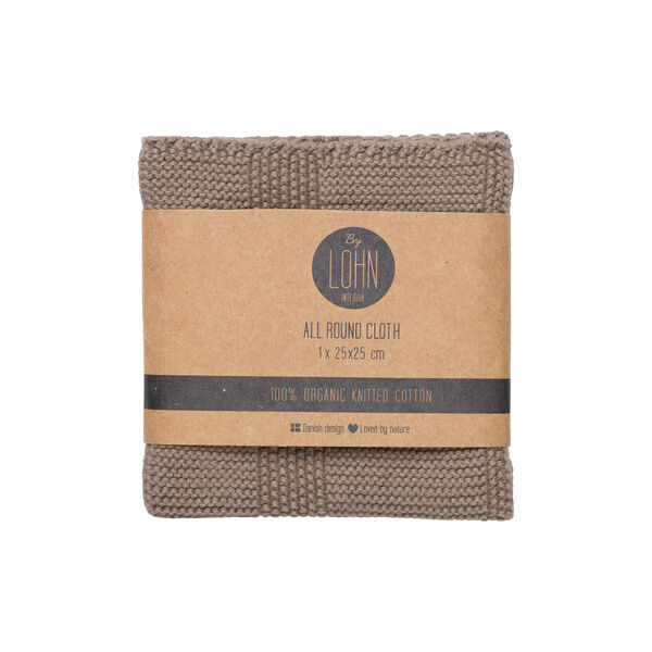 Strikket Klud, ginger snap, By LOHN