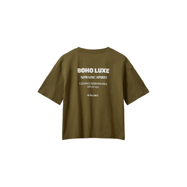 VERASW BOXY PRINTED T-SHIRT, olive green, Sofie Schnoor