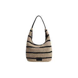 SoleaMBG Bag, Raffia, natural/black mix w/black, Markberg