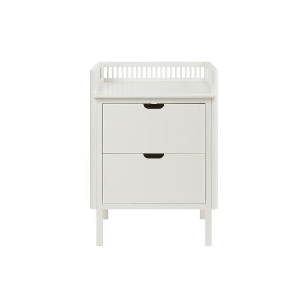 Sebra puslebordet med skuffer, classic white Sebra puslebordet med skuffer, classic white, Sebra