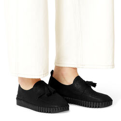 Tulip Loafer Tassel, black black, Ilse Jacobsen Hornb&aelig;k