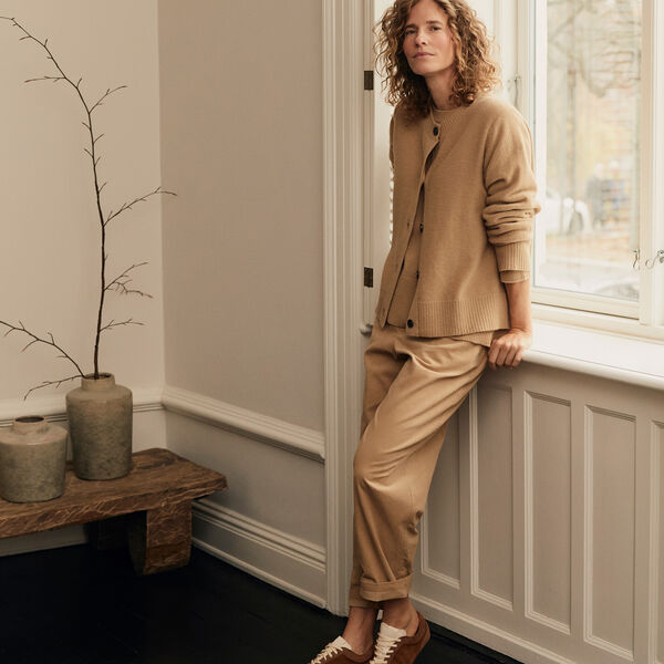 MaParastoo Trousers, travertine, Masai