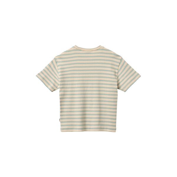 T-shirt S/S Tommy, spring lake stripe, Wheat