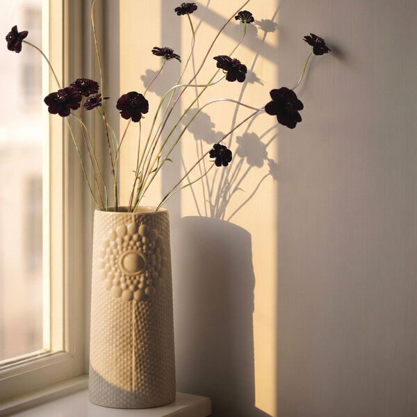 Pipanella Dot Oval Vase | Hvid/gr&oslash;n, Dottir Nordic Design