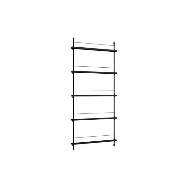 Magazine Shelving &ndash; MS.180.1, black/black, MOEBE
