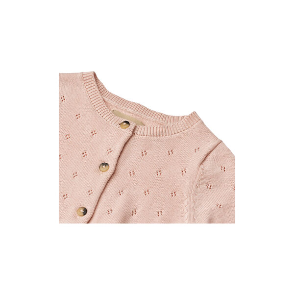 Knit Cardigan Maia, powder, Wheat